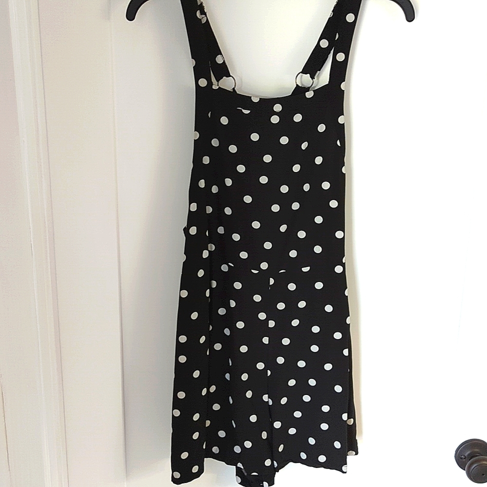 Abound Black Polka Dot Romper
